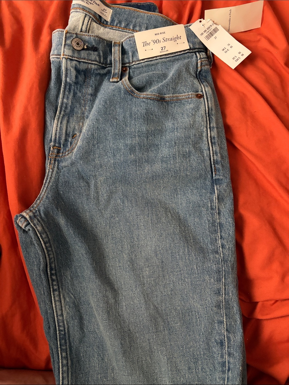 Abercrombie & Fitch Light Blue Straight Jeans